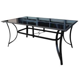 Great Falls Rectangle Glass Top Table