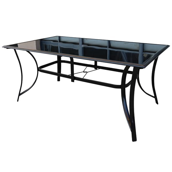 Great Falls Rectangle Glass Top Table