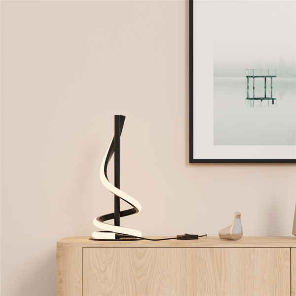 Infibrite Sculptural 16in. Curve LED Table Lamp