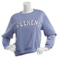 Juniors No Comment Fleece Top w/ Twill Applique & Headband - image 2