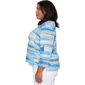 Plus Size Alfred Dunner Classics 3/4 Sleeve Brushstroke Blouse - image 4
