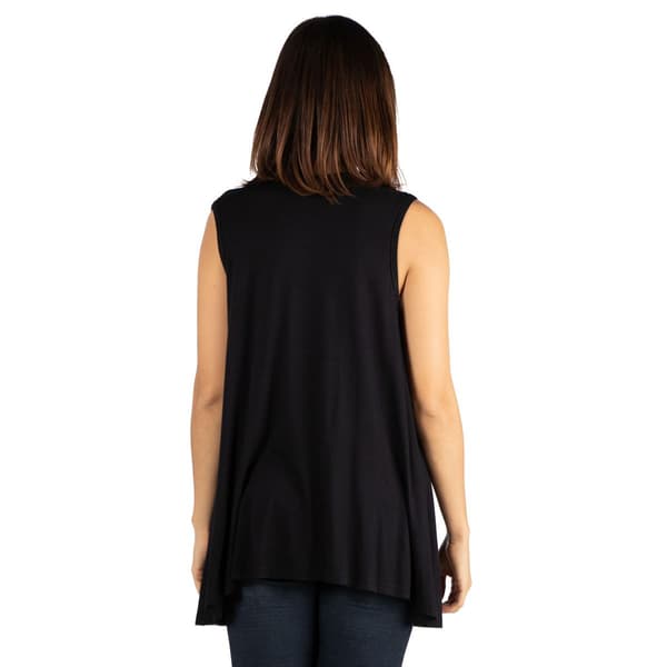 Womens 24/7 Comfort Apparel Open Front Cardigan Vest