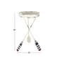 9th & Pike® White Metal Coastal Accent Table - image 2