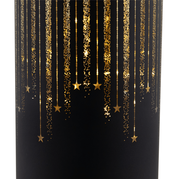 Northlight LED Glass Candle with Stars Christmas Decoration