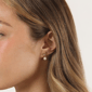 Brilliant Grown Lab-Grown Diamond Bow Accent Earrings - image 3