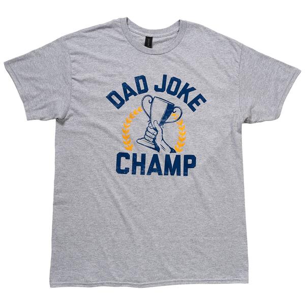 Mens Dad Joke Trophy Short Sleeve Tee - Sport Grey - image 