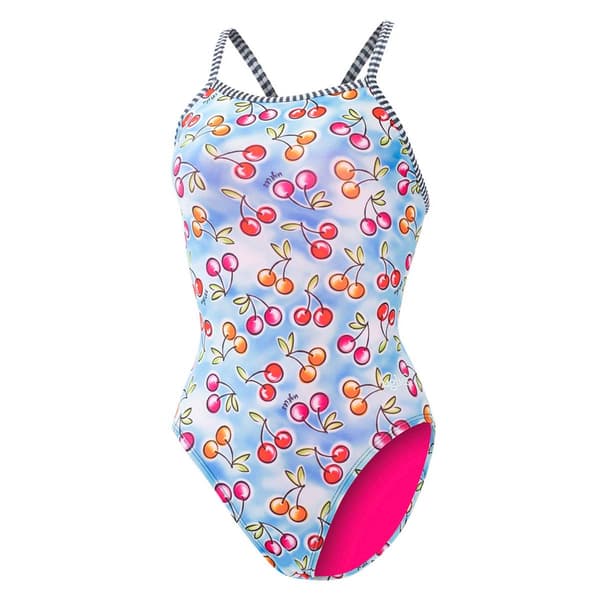 Womens Dolfin® Uglies V-2 Back Wild Cherry One Piece Swimsuit
