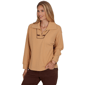 Womens Ruby Rd. English Countryside Solid Rib Knit Sweater - image 3