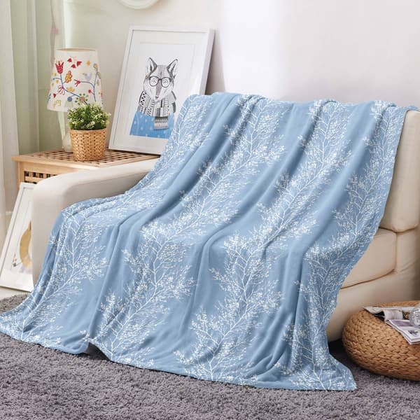 Spirit Linen Home™ Velvet Plush Foliage Throw Blanket