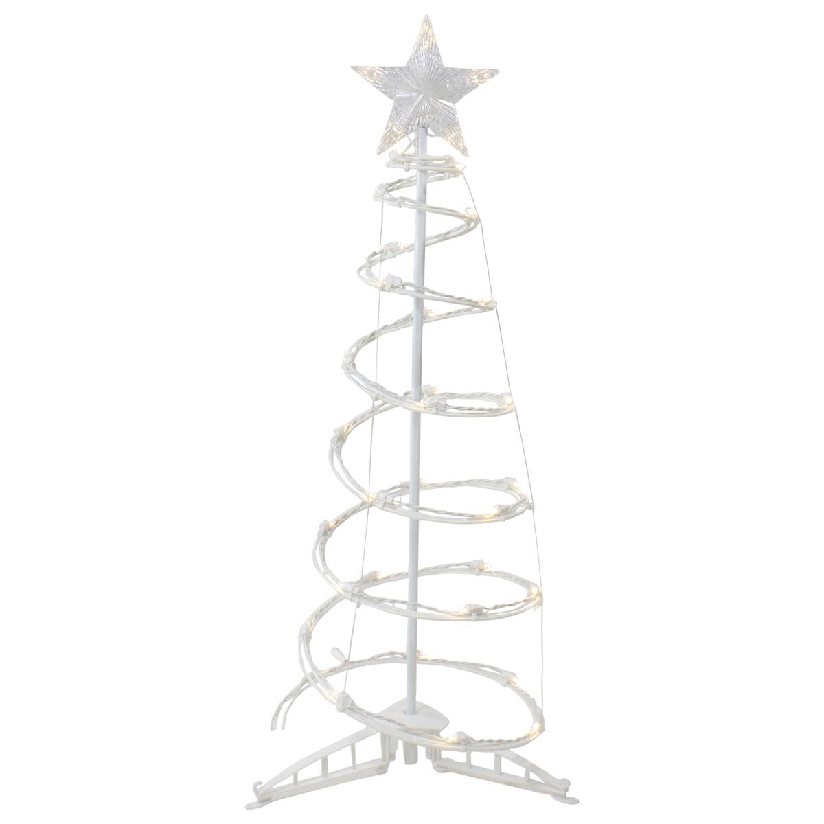 Open Video Modal for Northlight Seasonal 3ft. Warm White Lights Spiral Cone Tree