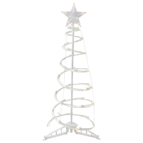 Northlight Seasonal 3ft. Warm White Lights Spiral Cone Tree