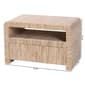 bali & pari Hannah Bohemian Woven Grasscloth Nightstand - image 11
