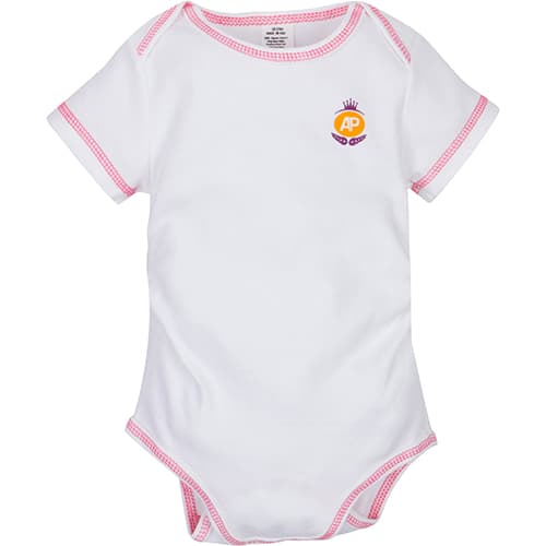 Baby Girl (NB-24M) MiracleWear Pink Stitch Bodysuit - image 