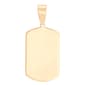 Gold Classics™ 10kt. Yellow Gold Polished Dog Tag Pendant - image 2