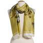 Womens Renshun Sophisticated Floral Silk Oblong Scarf - Yellow - image 2