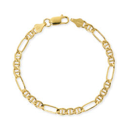 Danecraft 24kt. Gold over Sterling Figaro Chain Bracelet