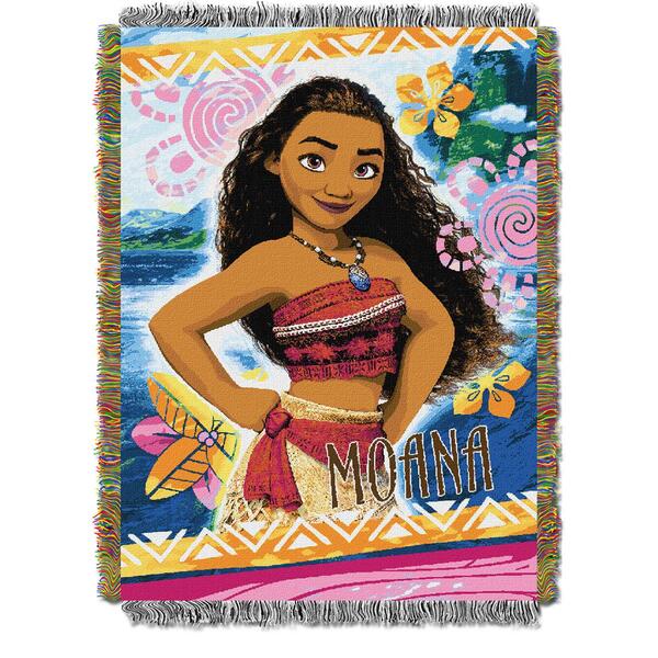 Northwest Moana Island Girl Woven Tapestry Throw - image 