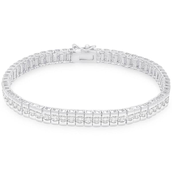 Accents by Gianni Argento Silver Plated Rolex Laydown Bracelet - image 