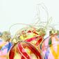 PENN Set of 4 LED Pink and Yellow Glass Ball Christmas Ornaments - image 3
