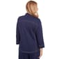 Womens Alfred Dunner Block Island 3/4 Sleeve Daisies Jacket - image 2