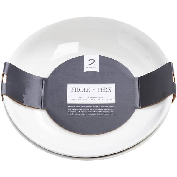 Home Essentials Round Serving Bowls  - Set of 2 - image 