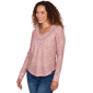 Womens Skye’s the Limit Cozy Up V Neck Medallion Blouse - image 3