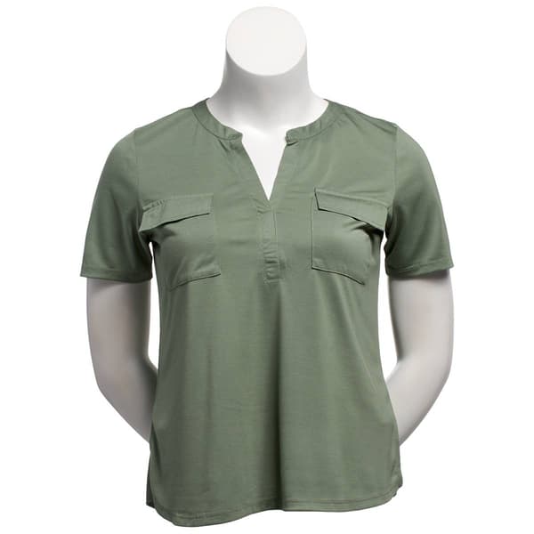 Womens Architect® Short Sleeve Knit Flap Pocket Tee