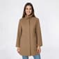 Plus Size Nine West Solid Full Zip Faux Wool Coat - image 1