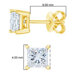 Haus of Brilliance 14kt. Gold 1/2ctw. Diamond Stud Earrings