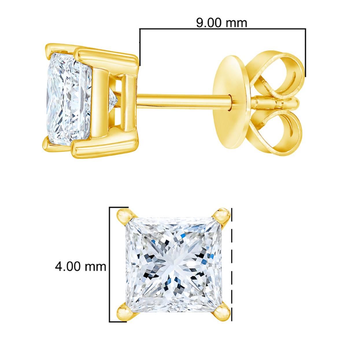 Haus of Brilliance 14kt. Gold 1/2ctw. Diamond Stud Earrings