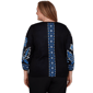 Plus Size Alfred Dunner Dinner Theater Keyhole Jacquard Sweater - image 2