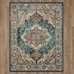 Mohawk Home Dellen Blue Area Rug