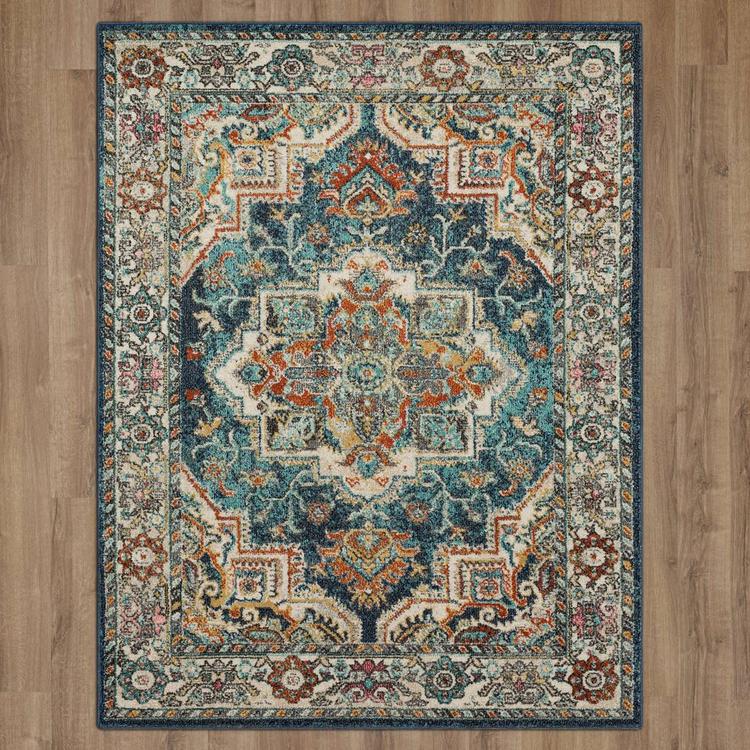 Mohawk Home Dellen Blue Area Rug