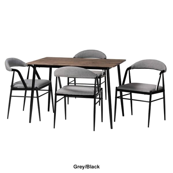 Baxton Studio Orrin Modern Industrial 5pc. Dining Set