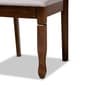 Baxton Studio Lanier Grey Fabric & Brown Wood 5pc. Dining Set - image 6