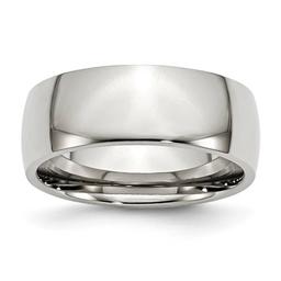 Mens Gentlemen's Classics(tm) Stainless Steel 8mm Wedding Band