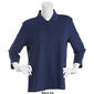 Plus Size Hasting & Smith 3/4 Sleeve Polo Top - image 3