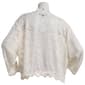 Plus Size Perceptions Lace Scallop Trim Open Bolero - image 2