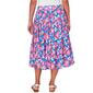 Petite Ruby Rd. Bright Blooms Garden Yoryu Floral Skirt - image 2
