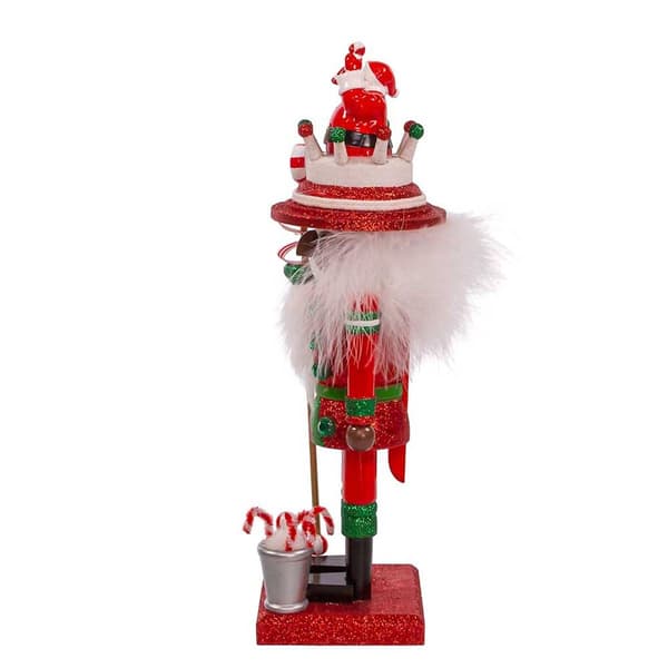 Kurt S. Adler 10-Inch Hollywood Black Nutcracker w/ Santa Hat