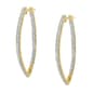 Haus of Brilliance 10kt. Yellow Gold Diamond Hoop Earrings - image 4