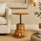 9th & Pike® Contemporary Brown Teak Wood Accent Table - image 2