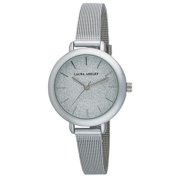 Womens Laura Ashley(R) Glitz Sparkle Dial  Watch - LA31069SS - image 
