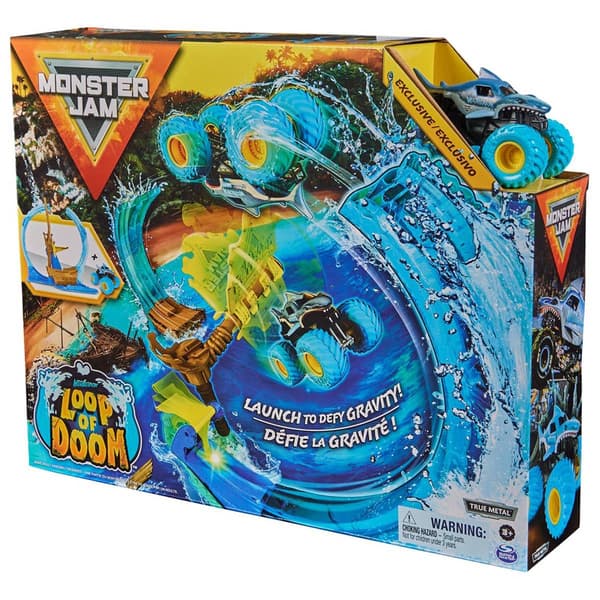 Spin Master Monster Jam Megalodon Loop of Doom Stunt Playset
