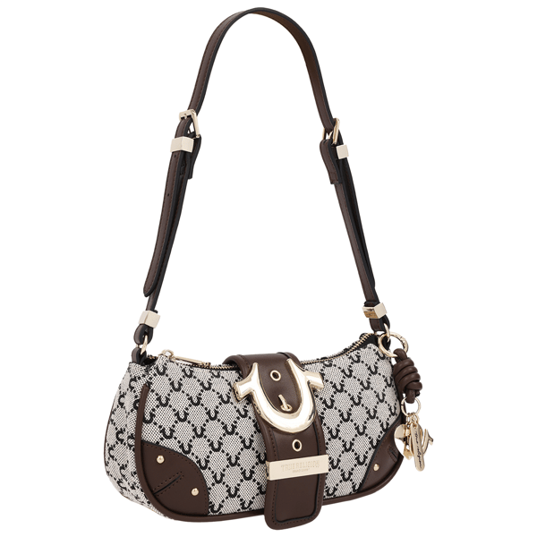 True Religion Signature Horseshoe Zip Top Bag