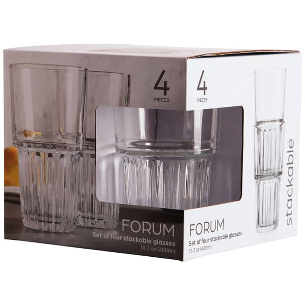 Forum Clear 16.27oz. High Ball Glasses - Set of 4