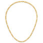 Gold Plated over Sterling Silver Square Figaro Chain Necklace - image 6