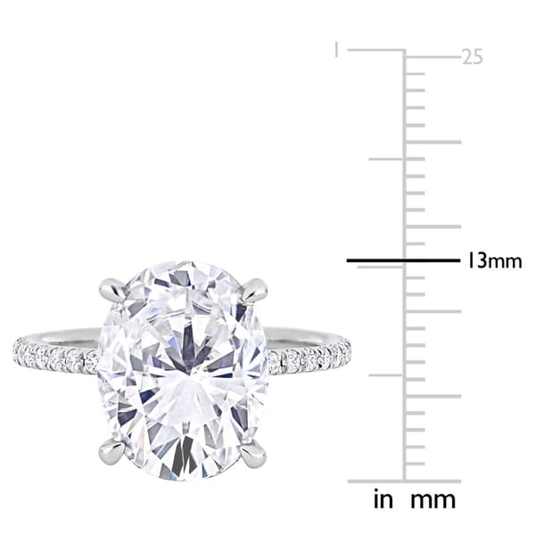 Gemstone Classics™ 10kt. White Gold 4 7/8ctw. Moissanite Ring