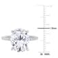 Gemstone Classics™ 10kt. White Gold 4 7/8ctw. Moissanite Ring - image 5