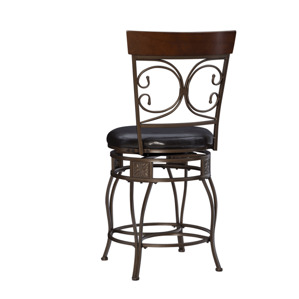 Linon Home Decor Bria Dark Bronze Big & Tall Counter Stool